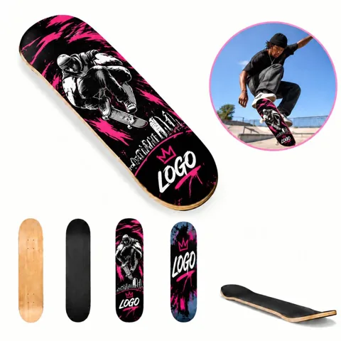 Full-Color Custom Printed Skateboard Deck