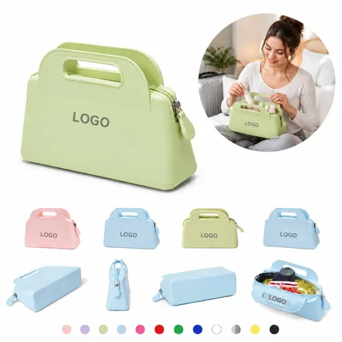 Soft Touch Cosmetic Organizer with Compartments