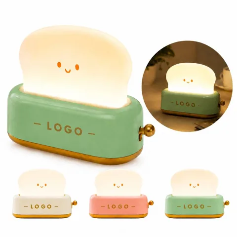 Retro Toaster Shaped Night Light with Warm Glow