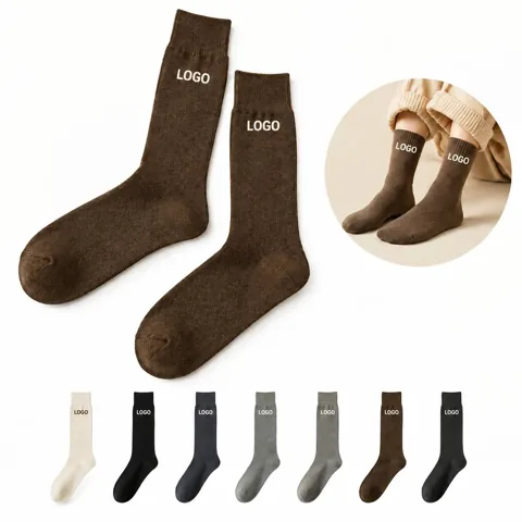 Warm Cotton Blend Men's Winter Stockings for Cold Weather