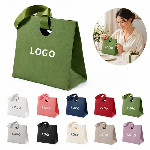 Elegant Jewelry Paper Pouch for Gift Packaging