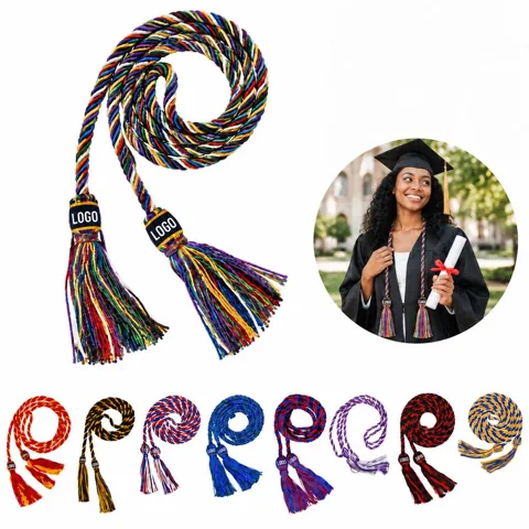 Double-Knotted Honor Cords for Graduation Ceremonies