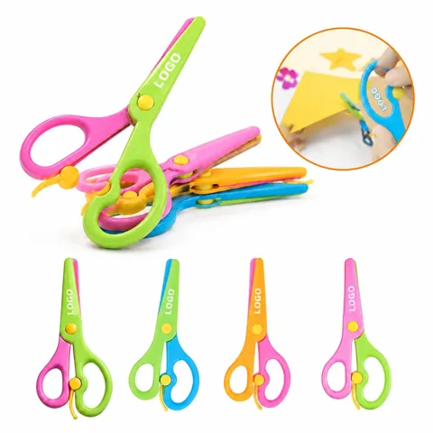 Kids Safety Plastic Scissors with Rounded Tips
