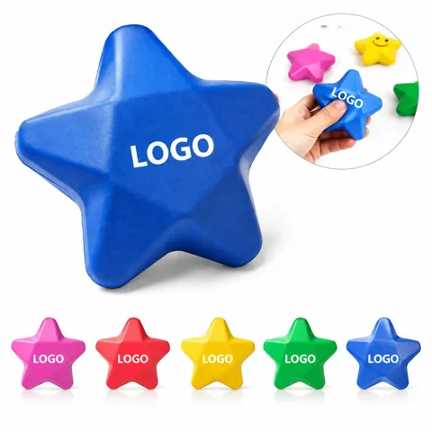 Star-Shaped Squeeze Ball for Stress Relief and Focus