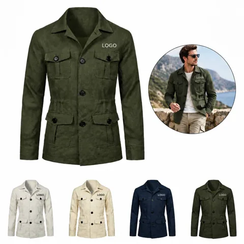Water-Repellent Utility Jacket for Hunting and Outdoor Use