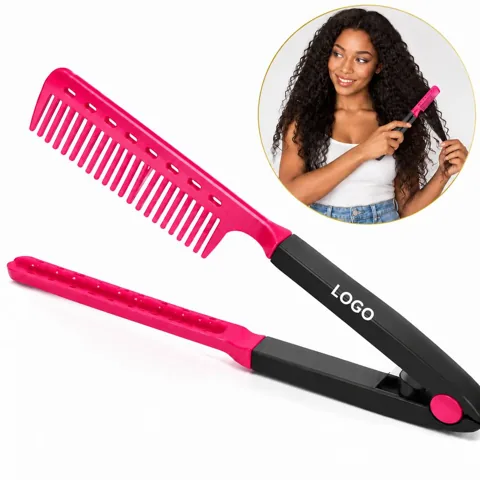 V-Shaped Detangling Comb for Smooth Straight Hair