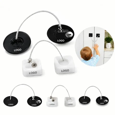 Child Safety Refrigerator Locks Dual Pack Adhesive No Tools