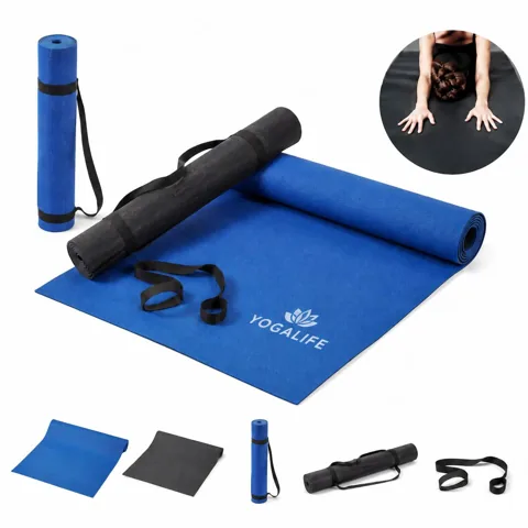 Non-Slip Textured EVA Yoga Mat for Home Studio Travel