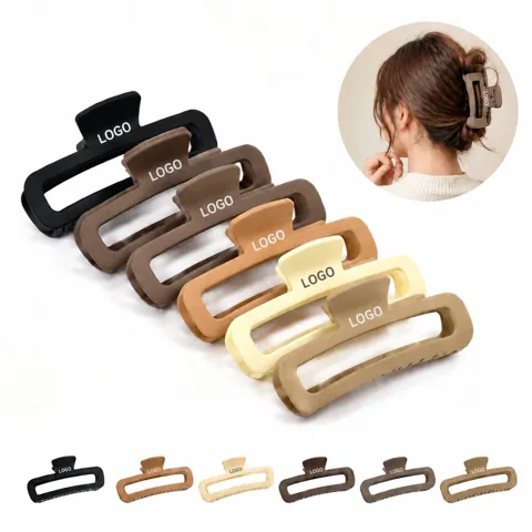Square Hair Claw Clip for Thick Hair, Compact Strong Hold