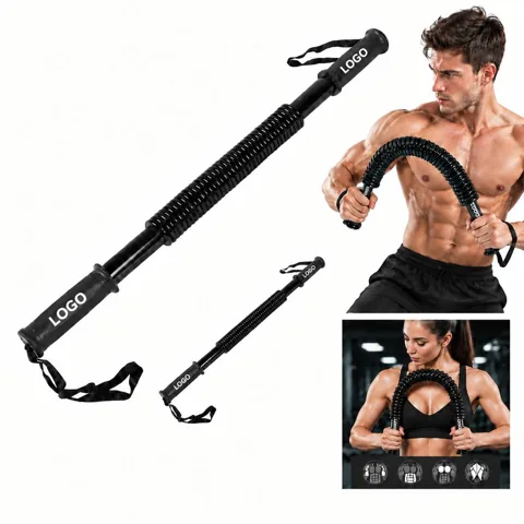 Adjustable Resistance Forearm Wrist Grip Trainer Stick
