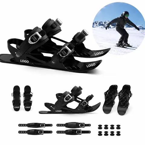 Snow Ski Skates with Adjustable Bindings for Winter