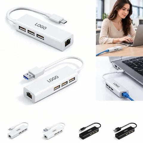 Wired Network Adapter for USB-C Devices, Gigabit RJ45