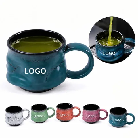 Retro Ceramic Coffee Mug for Hot and Cold Drinks