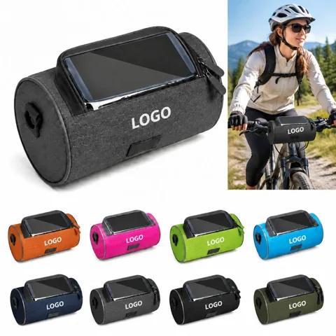 Durable Waterproof Bike Handlebar Bag with Touchscreen Window