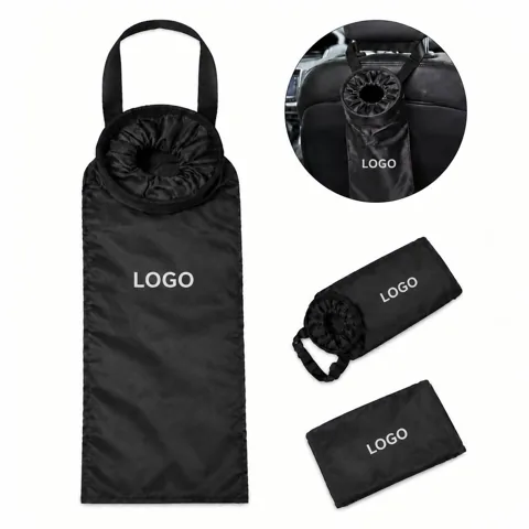 Portable Car Trash Can Holder for Front Seat Back