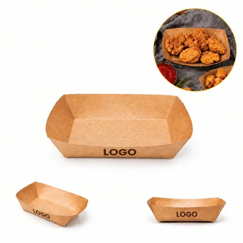 Disposable Eco Kraft Paper Food Tray