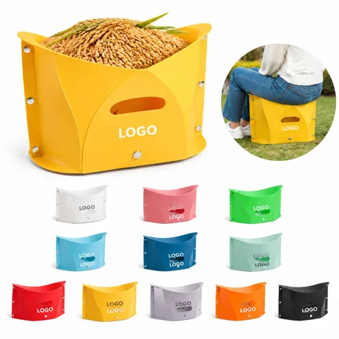 Kids Portable Folding Plastic Stool for Indoor Outdoor Use