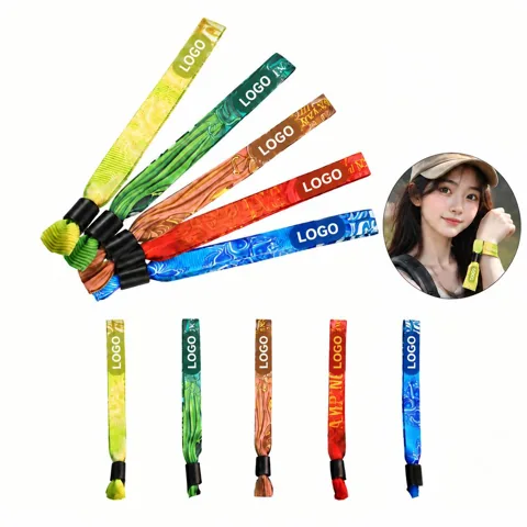Disposable Polyester Wristband with Secure Buckle
