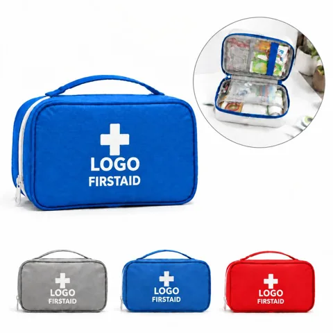 Portable Emergency First Aid Kit Case with Medical Supplies