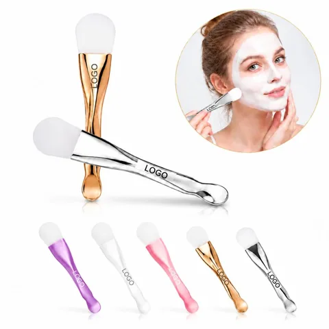 Double-Ended Silicone Makeup Applicator for Blending
