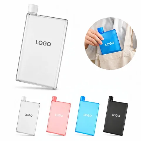 Reusable BPA-Free Slim Plastic Water Bottle
