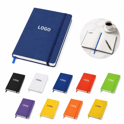 Soft Touch Matte Journal with Elastic Closure and Bookmark