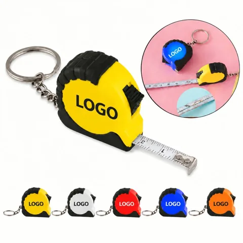 Mini Retractable Measuring Tape with Keychain Clip