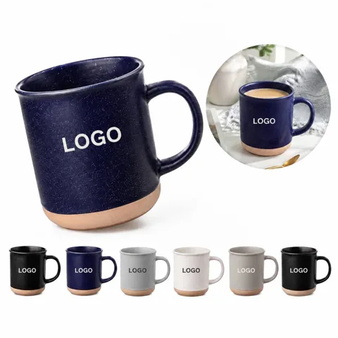 Ceramic Coffee Mug with Speckled Glaze