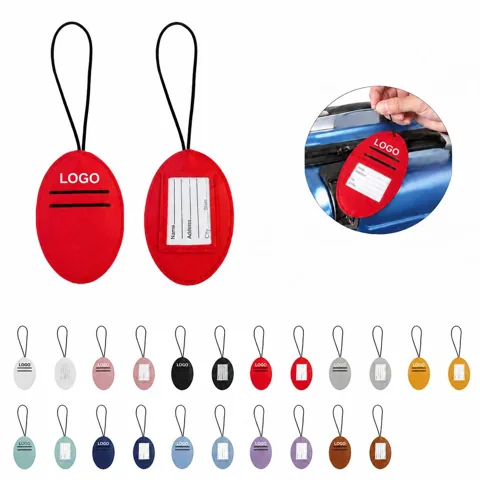 Eco-Conscious Travel ID Tags with Clear Window