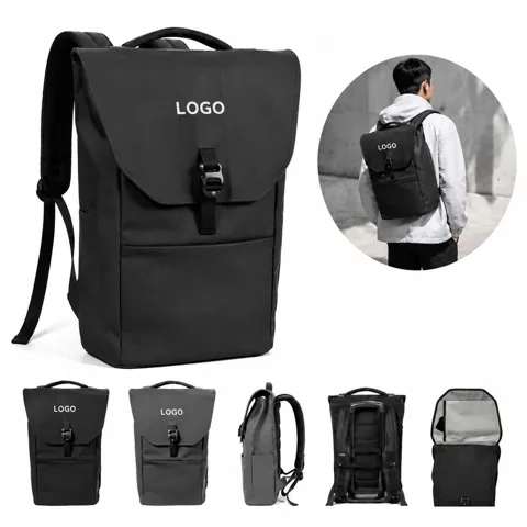 Water-Resistant Rolltop Laptop Backpack for Commuters