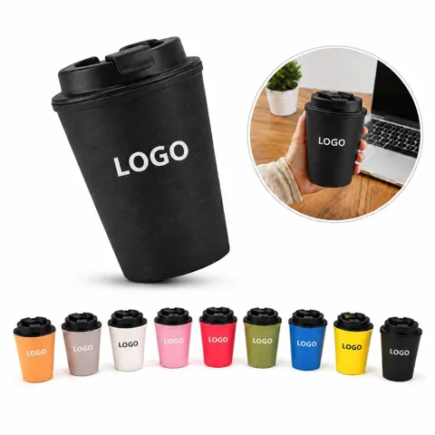 Eco-Friendly Wheat Straw Travel Mug with Vacuum Insulation