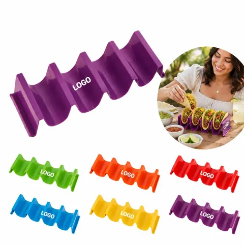 Taco Serving Tray with Curved Slots, BPA-Free