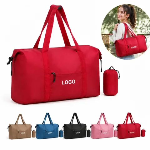 Large Foldable Travel Bag with Expandable Storage