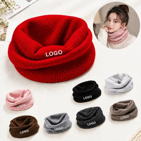 Winter Neck Warmer Soft Cashmere Wool Blend Unisex