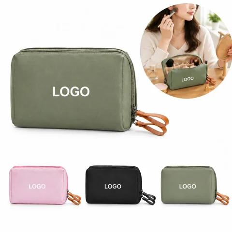 Portable Travel Cosmetic Bag with Compartments