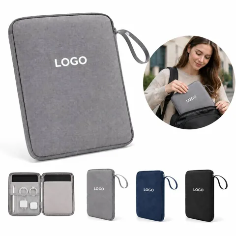 Slim Nylon Sleeve for Tablets up to 11" with Front Pocket
