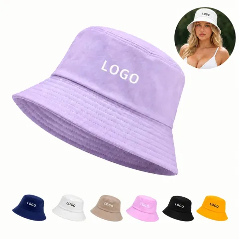 Outdoor Wide Brim Breathable Cotton Sun Hat for Fishing