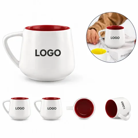 Glazed Ceramic Mug for Coffee and Tea