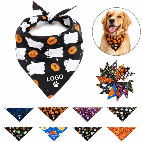Personalized Triangle Pet Bandana for Drool Absorption