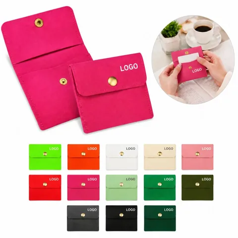Soft Velvet Jewelry Organizer Bag for Travel and Storage