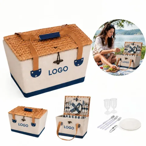 Portable Outdoor Picnic Storage Box Set for Food and