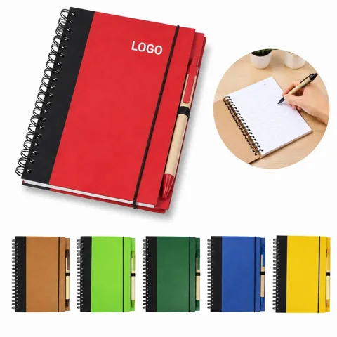 Eco-Friendly Hardcover Notebook with Pen Set